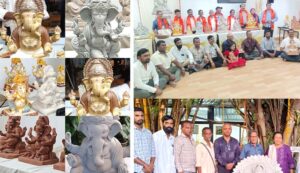 पर्यावरण पूरक गणपती साकारणाऱ्या हातांचा सन्मान!